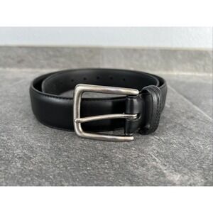 Columbia Men's Black Belt Leather Lining Manmade Top Size 32